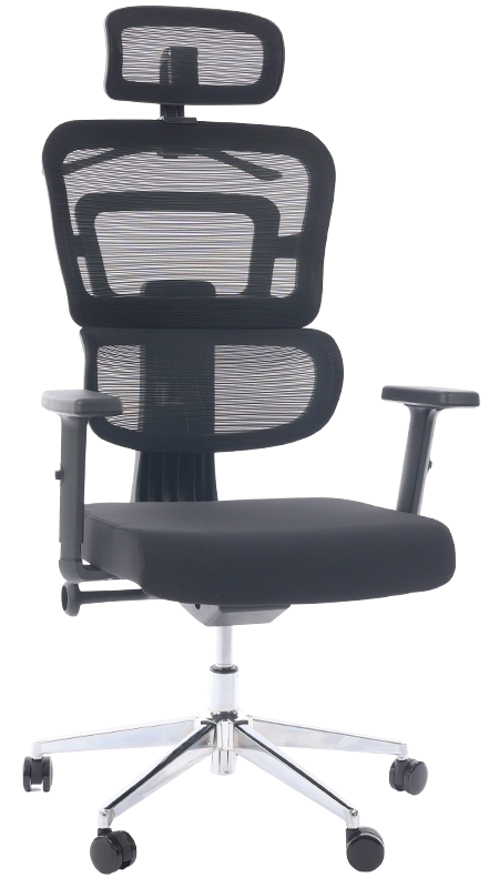 Cadeira_de_Escrit_rio_Comfy_Halo_Preta_Tela_Mesh_Preta_1