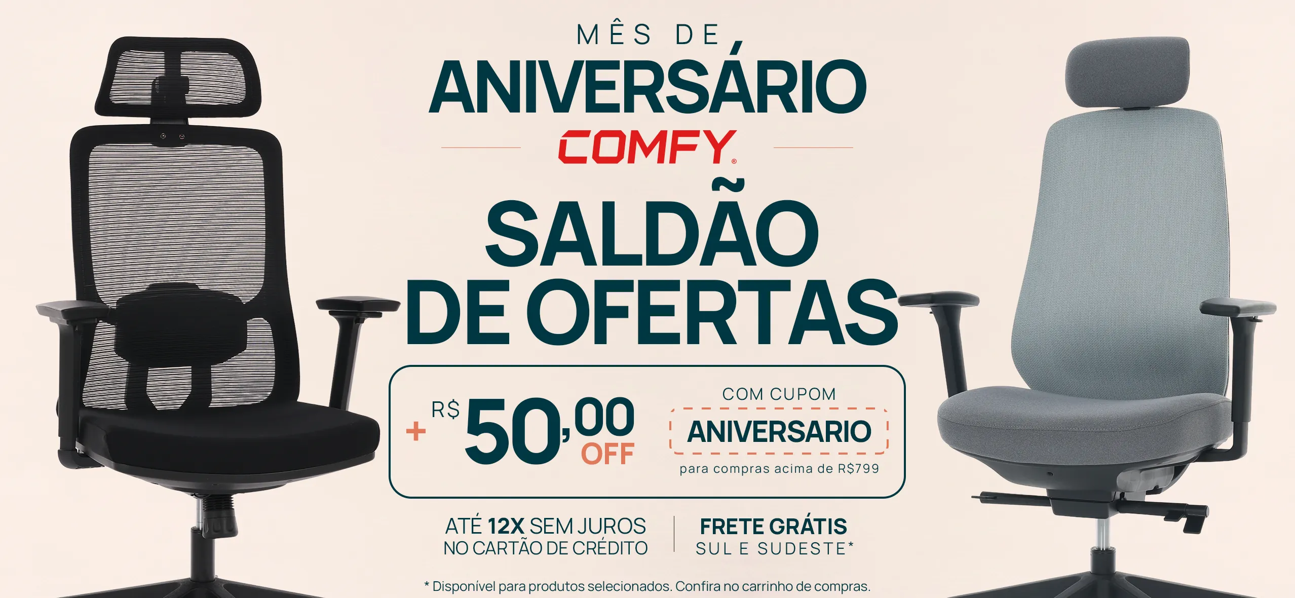 Saldão de Aniversário Comfy 2026