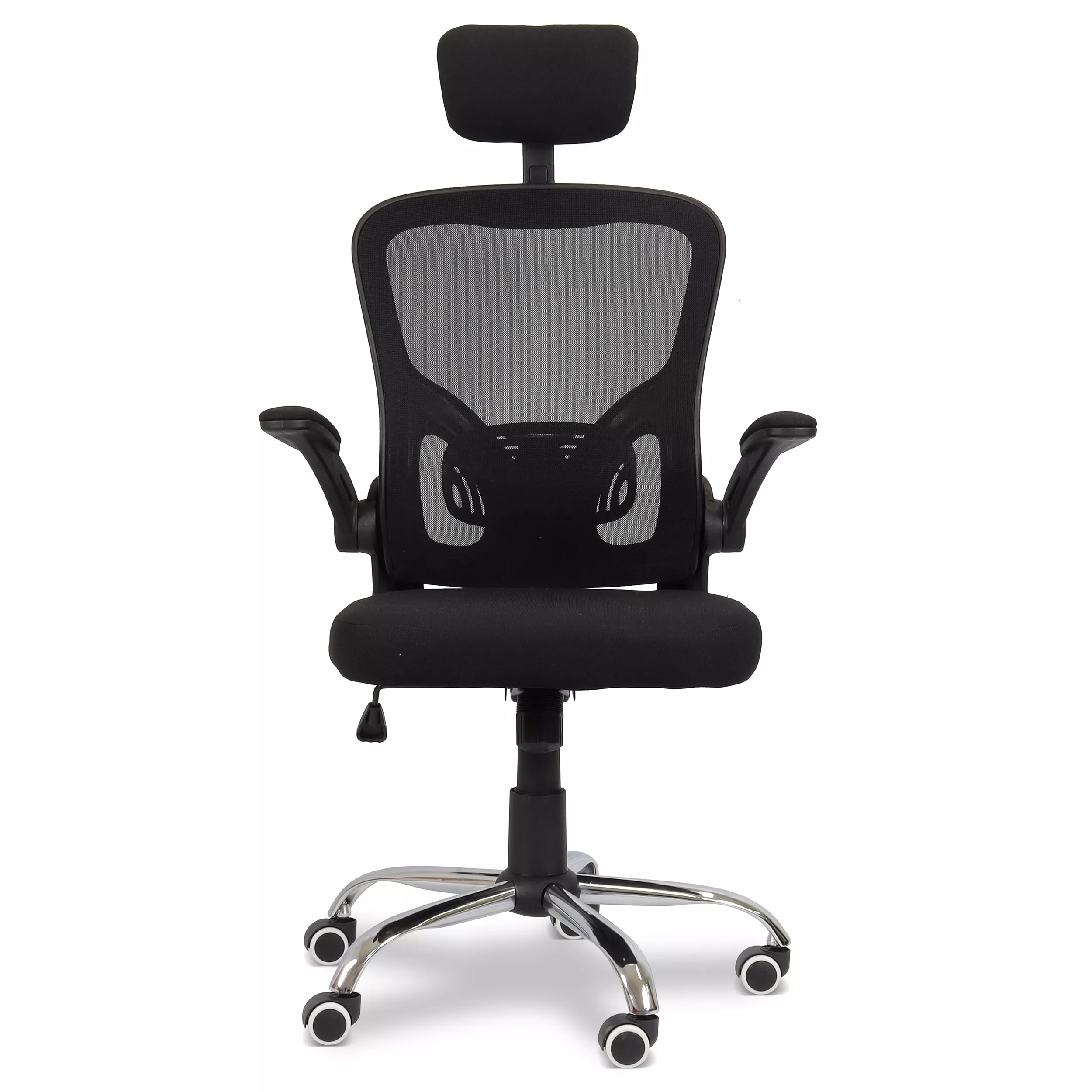 Cadeira de Escritório Flexy Way Plus Preta Tela Mesh Preta, Base Giratória e Sistema Relax