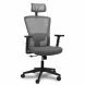 Cadeira de Escritório Comfy New Stance Plus Tela Mesh Cinza, Base Giratória e Sistema Relax