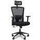 Cadeira de Escritório Comfy New Stance Plus Tela Mesh Preta, Base Giratória e Sistema Relax