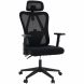 Cadeira de Escritório Comfy Nomad Tela Mesh Preta, Base Giratória, Relax Avançado