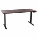 Mesa com Regulagem de Altura Elétrica Comfy ErgoLift Pro Plus Preta 2 Motores e 4 Memórias, Tampo Carvalho Amber 1,80 m