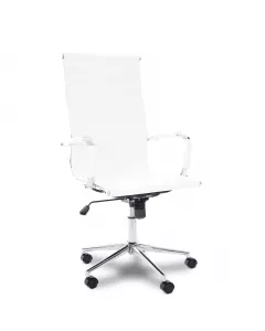 Cadeira de Escritório Comfy Nifty Plus Branca, Base Giratória e Sistema Relax