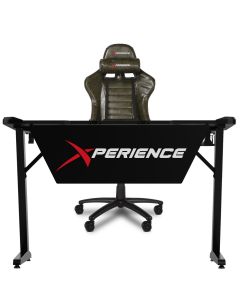 Kit Mesa Gamer + Cadeira Gamer Xperience Combat Army Ed. Ltda, Braço Ajustável e Sistema de Inclinação Avançado