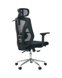 Cadeira de Escritório Comfy Profile Preta Espuma Injetada Tela Mesh Preta e Relax Avançado