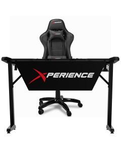 Kit Mesa Gamer + Cadeira Gamer Xperience Ultra Preta, Braço Ajustável e Sistema de Inclinação Avançado