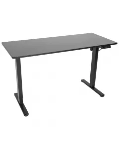 Mesa com Regulagem de Altura Elétrica Comfy ErgoLift Base Preta com 3 Memórias e Tampo Onyx