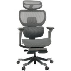 Cadeira de Escritório Comfy Spyke Cinza, Braço 6D, Mecanismo Wire e Adaptive