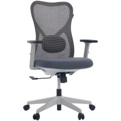 Cadeira de Escritório Comfy Vitally Cinza Assento em Espuma Injetada, Relax Avançado
