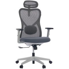 Cadeira de Escritório Comfy Vitally Plus Cinza Assento em Espuma Injetada, Relax Avançado