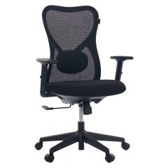 Cadeira de Escritório Comfy Vitally Preta Assento em Espuma Injetada, Relax Avançado