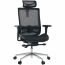 Cadeira de Escritório Comfy Aero Preta Tela Mesh Preta, Braço 3D, Multi Regulagens Tilt Forward