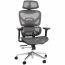 Cadeira de Escritório Comfy Aryan Tela Mesh Cinza, Braço 4D e Assento Deslizante - Relax