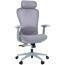 Cadeira Ergonômica Comfy Pulse Cinza Quartz Tela Mesh Assento Injetado Deslizante e Relax Avançado