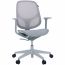 Cadeira Giratória Ergonômica Comfy Wiz Cinza Mist Full Mesh Altura Ajustável