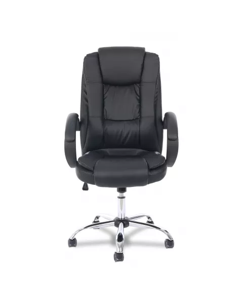 Cadeira de Escritório Flexy Direction Preta, Base Giratória e Sistema Relax