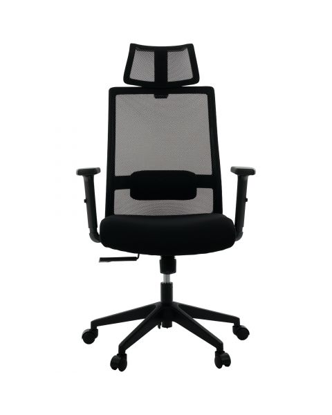 Cadeira de Escritório Flexy Kron Plus Tela Mesh Preta, Base Giratória Relax Avançado - Garantia Total 12 Meses