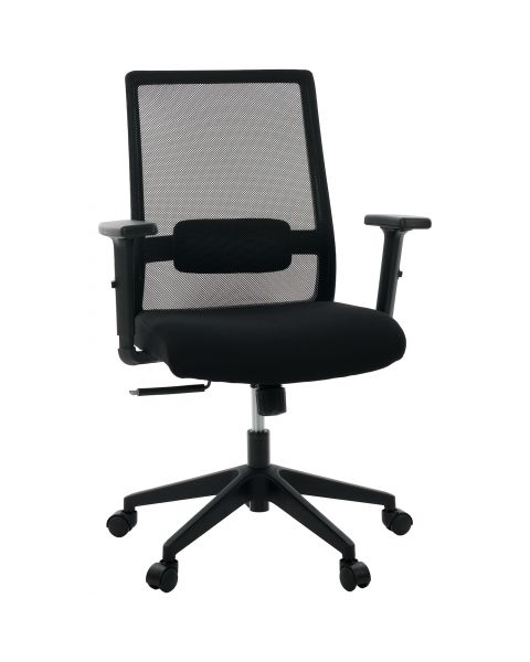 Cadeira de Escritório Comfy Kron Tela Mesh Preta, Base Giratória e Relax Avançado