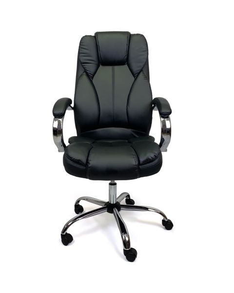 Cadeira de Escritório Flexy Lusty Preta, Base Giratória e Sistema Relax