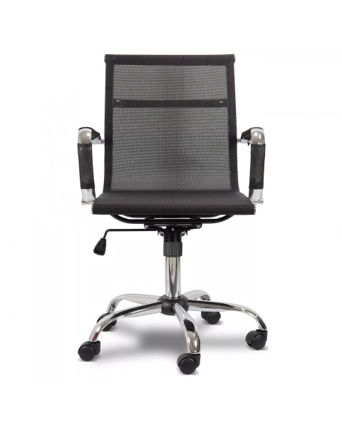 Cadeira de Escritório Flexy Neat em Tela Preta, Base Giratória e Sistema Relax