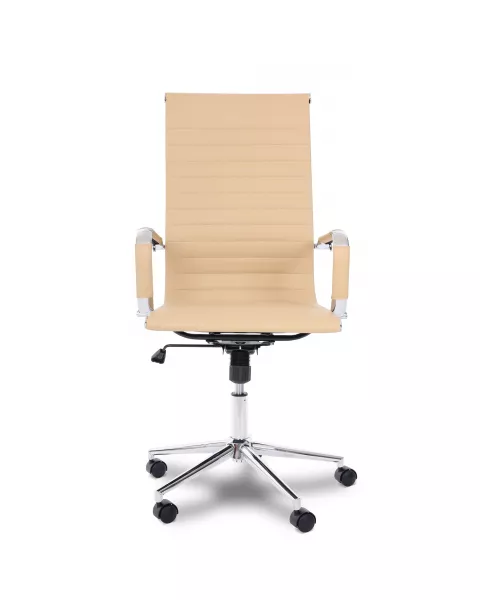 Cadeira de Escritório Flexy Nifty Plus Caramelo, Base Giratória e Sistema Relax