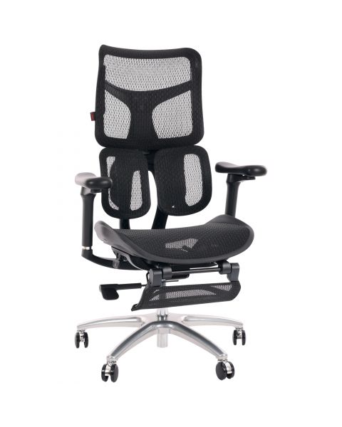 Cadeira de Escritório Comfy Sihoo Encore V2 Tela Mesh Preta, Múltiplos Ajustes e Braços 4D