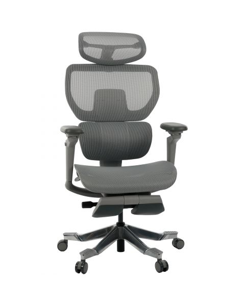 Cadeira de Escritório Comfy Spyke Cinza, Braço 6D, Mecanismo Wire e Adaptive