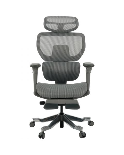 Cadeira de Escritório Comfy Spyke Cinza, Braço 6D, Mecanismo Wire e Adaptive