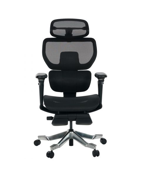 Cadeira de Escritório Comfy Spyke Preta, Braço 6D, Mecanismo Wire e Adaptive