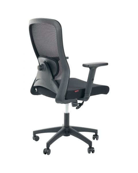 Cadeira de Escritório Flexy Trix Preta Mesh Preta, Braço Ajustável e Relax
