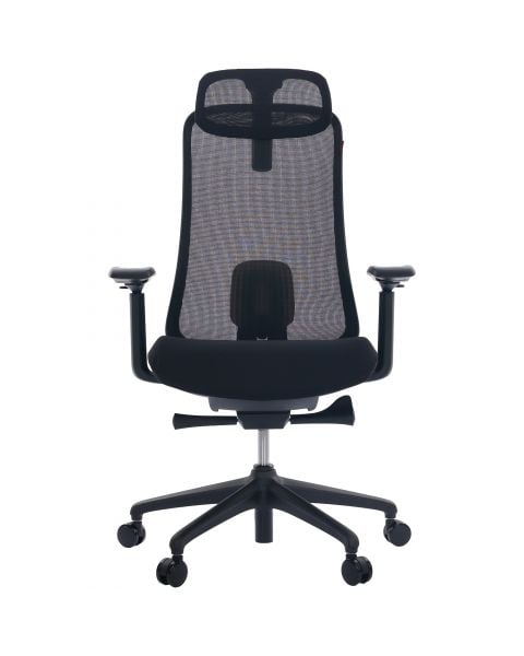 Cadeira de Escritório Comfy Veron Preta, Braço 4D, Mecanismo Synchro e Assento Slider