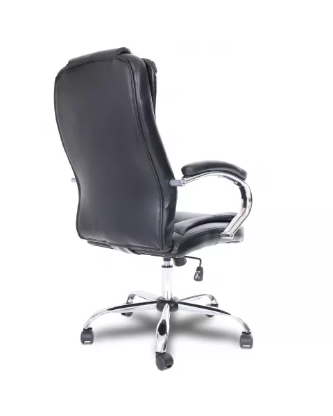 Cadeira de Escritório Flexy Virtuous Preta, Base Giratória e Sistema Relax