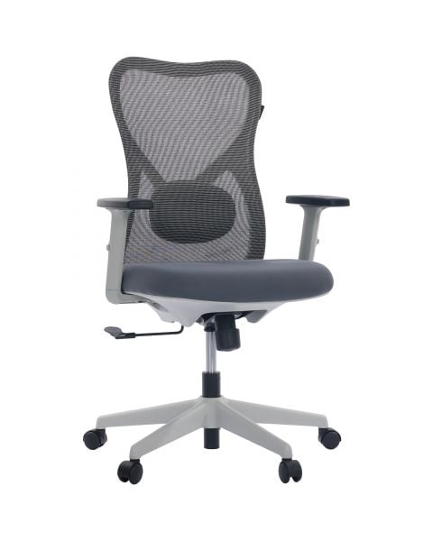 Cadeira de Escritório Comfy Vitally Cinza Assento em Espuma Injetada, Relax Avançado