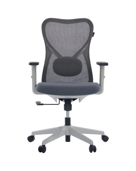 Cadeira de Escritório Comfy Vitally Cinza Assento em Espuma Injetada, Relax Avançado