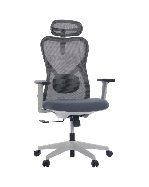 Cadeira de Escritório Comfy Vitally Plus Cinza Assento em Espuma Injetada, Relax Avançado