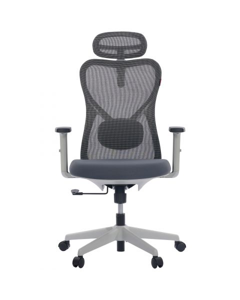 Cadeira de Escritório Comfy Vitally Plus Cinza Assento em Espuma Injetada, Relax Avançado