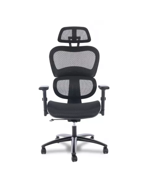 Cadeira de Escritório Comfy Zephyr Tela Mesh Preta, Braço Ajustável e Relax Avançado