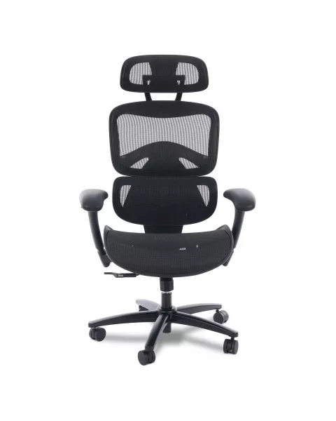 Cadeira de Escritório Comfy Zest Tela Mesh Preta, Braço 3D e Relax Avançado