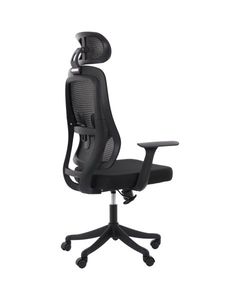Cadeira de Escritório Flexy Eden Tela Mesh Preta Base Giratória e Sistema Relax