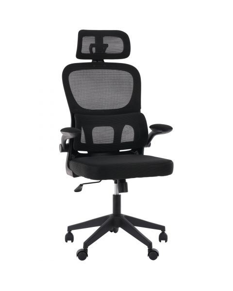 Cadeira de Escritório Flexy Focus Tela Mesh Preta Base Giratória e Sistema Relax