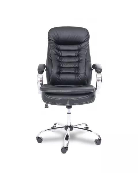 Cadeira de Escritório Flexy Leader Preta, Base Giratória e Sistema Relax