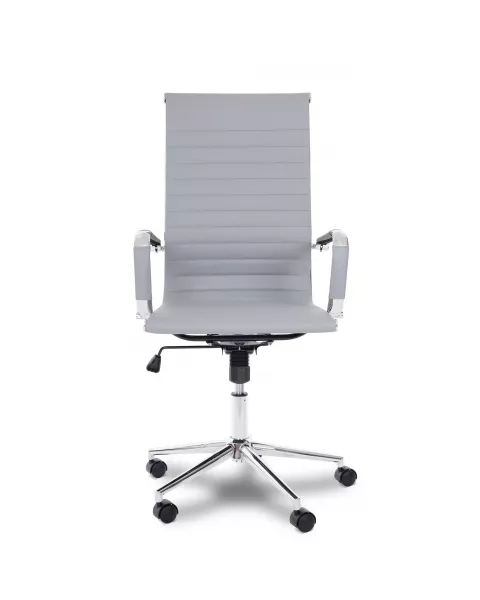 Cadeira de Escritório Flexy Nifty Plus Cinza, Base Giratória e Sistema Relax