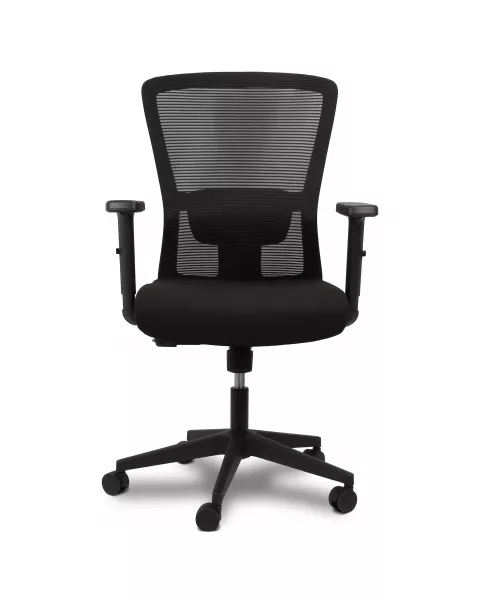 Cadeira de Escritório Comfy Corporate Evo Tela Mesh Preta, Base Giratória e Relax Avançado