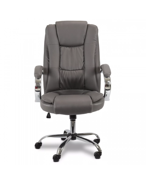 Cadeira de Escritório Flexy Virtuous Cinza, Base Giratória e Sistema Relax