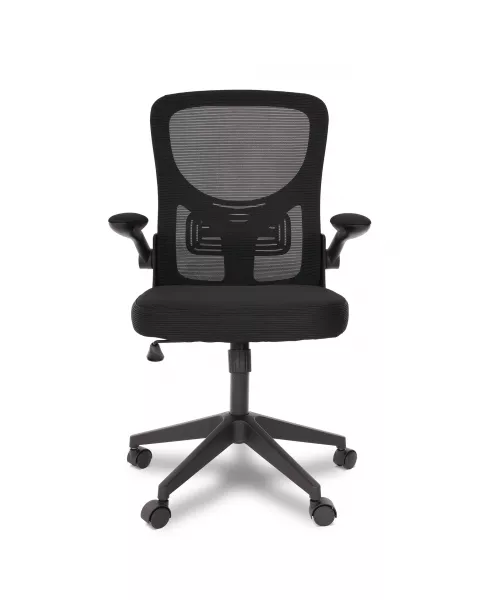 Cadeira de Escritório Flexy Way Preta Tela Mesh Preta, Base Giratória e Sistema Relax