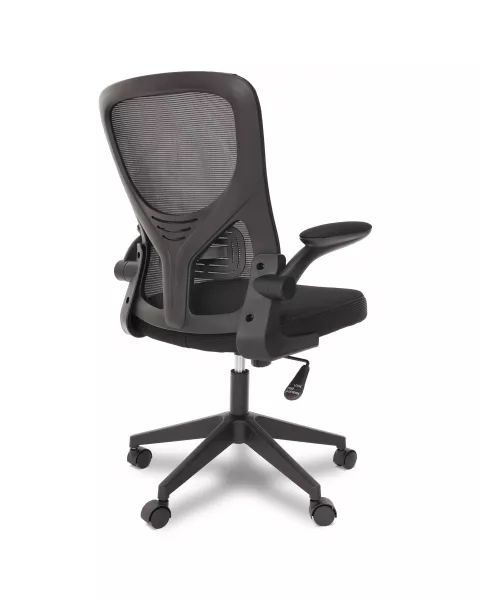 Cadeira de Escritório Flexy Way Preta Tela Mesh Preta, Base Giratória e Sistema Relax