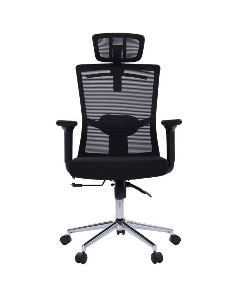 Cadeira Ergonômica Comfy Absolute Tela Mesh Preta, Espuma Injetada e Relax Avançado