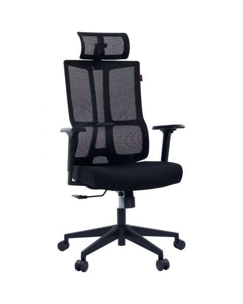Cadeira Ergonômica Comfy Arch Tela Mesh Preta, Espuma Injetada e Relax Avançado