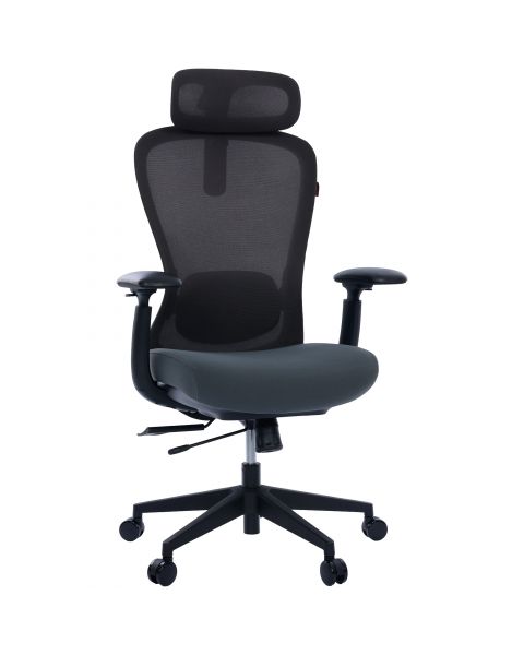 Cadeira Ergonômica Comfy Pulse All Black Tela Mesh Assento Injetado Deslizante e Relax Avançado